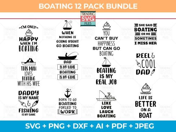 Boating Svg Bundle for Creative Projects
