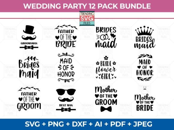 Bride Groom Svg & Wedding Bundle: The Ultimate Design Asset Collection