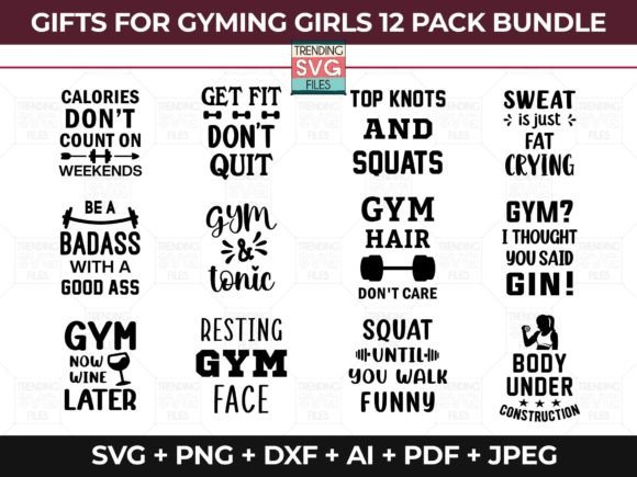 Gym Svg Bundle: The Ultimate Asset Collection for Fitness Creators