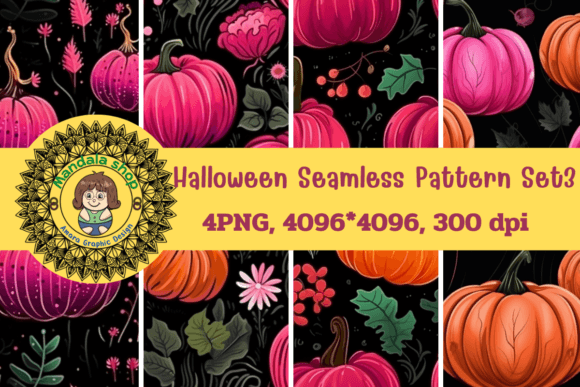Halloween Seamless Patterns Set3 for Creative Design