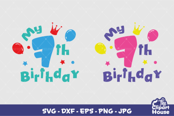 My 7th Birthday: The Ultimate Digital Solution for Custom Party Designs