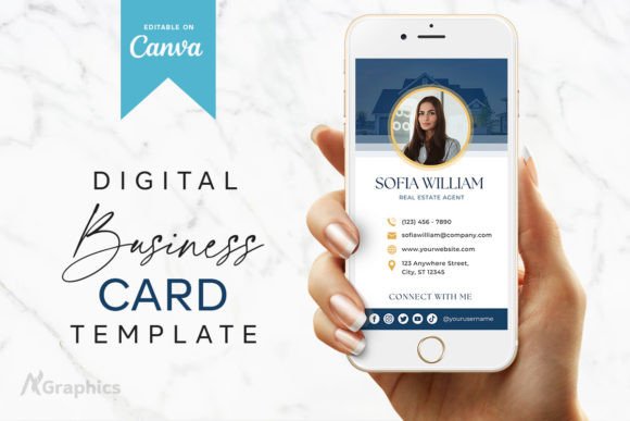 New Digital Business Card Canva Template: Elevate Your Personal Brand in a Digital World