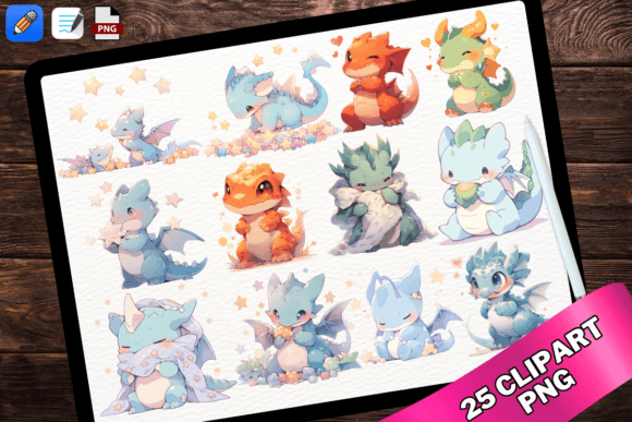 Unleash Your Creativity with Cute Kawaii Baby Dragon Clipart PNG
